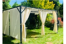 Santorini 3 x 4 m kreminės spalvos Garden Point terasos pavėsinės stogas