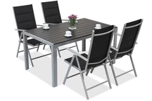 Aliuminis lauko komplektas polywood Verona 4 asmenims Garden Point