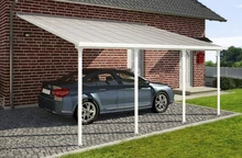 Automobilių stoginė Feria Palram - Canopia 4 x 6,06 m baltos spalvos