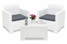 "Nebraska Terrace" baltas "Bica" technorattano rinkinys