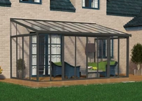 Žiemos sodas Veranda Sanremo Palram - Canopia 3 x 5,4 m pilka