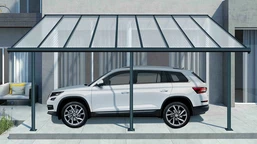 Aliumininė stoginė automobiliui Sierra Palram 3 x 6,1 m pilka