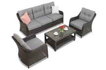 Komplektas iš technoratano Toledo Coffee 5 antracitas spalvos Garden Point