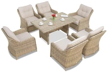 Komplektas iš technoratano Toledo Premium smėlio spalvos Garden Point