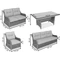 &quot;Toledo Apetito 7 brown Garden Point&quot; technorattan sodo baldai