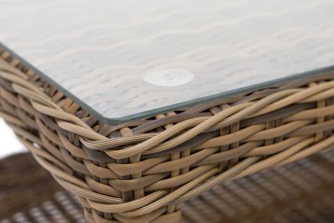 Sodo kampas su stalu &quot;Toledo Corner&quot; rudas sodo taškas