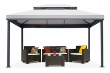 Pilkas lauko paviljonas Valencia 3x4 m Garden Point