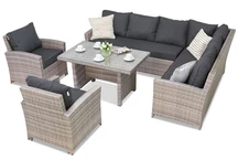 Technoratano baldai Parma Comida 7 pilkos spalvos Garden Point