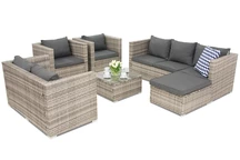 Technoratano sodo baldai Roma Corner 8 Garden Point pilka