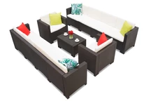 Technorattan rinkinys su dviem didelėmis sofomis Colorado Coffee Max 10 brown Bica