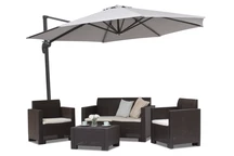 Garden Point pilkas lauko skėtis Pisa 3,5m