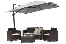 Garden Point pilkas lauko skėtis Siena 3x3m