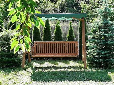 Haiti Garden Point medinės sodo sūpynės