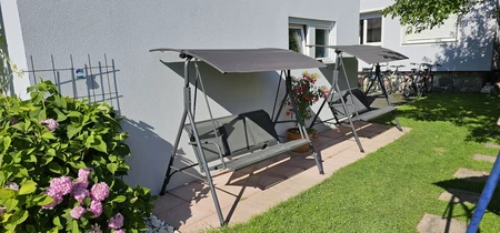 "Florence Garden Point" metalinės sodo sūpynės pilkos spalvos