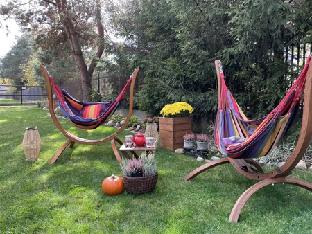 "Dakar Garden Point" hamakas su mediniu stovu