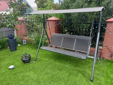 "Florence Garden Point" metalinės sodo sūpynės pilkos spalvos