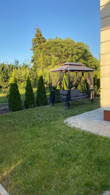 Gražus "Garden Point" metalinės sodo sūpynės pilkos spalvos