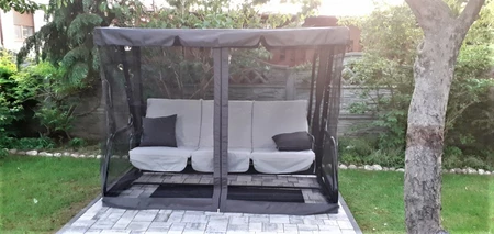 "Garden Point" metalinės sodo sūpynės "Valencia grey