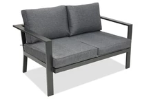 Aliumininė dvivietė sofa Sydney antracito spalvos Garden Point