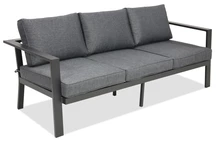 Aliumininė trivietė sofa Sydney antracito spalvos Garden Point