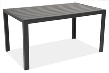 Aliuminis polywood lauko stalas Verona juodas Garden point