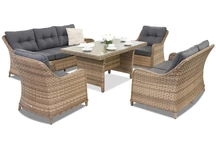 Baldai iš technoratano sodui Toledo Apetito 7 cappuccino Garden Point