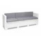 &quot;Colorado Relax Corner&quot; 4 baltos spalvos &quot;Bica&quot; technorattano poilsio baldų komplektas