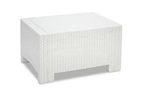 &quot;Colorado Relax Corner&quot; 4 baltos spalvos &quot;Bica&quot; technorattano poilsio baldų komplektas