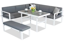 Lauko baldai Porto Garden Point baltos spalvos 