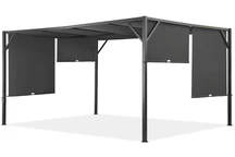 Metalinė terasos pavėsinė Santorini 3 x 3 m antracito spalvos Garden Point