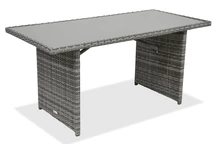 &quot;Monaco Garden Point&quot; pilkas technorattano pietų stalas