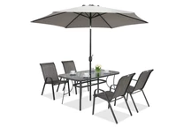 Pilkas Garden Point lauko skėtis Perugia ∅3m