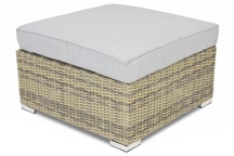 &quot;Venice Garden Point&quot; technorattan sodo pufas pilkas