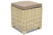 &quot;Bristol technorattan pouf exclusive Garden Point beige