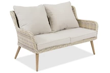 Sintetinio ratano dvivietė lauko sofa Bilbao smėlio spalvos Garden Point