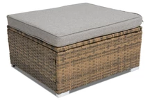 Sintetinio ratano lauko suoliukas kojoms Roma rudos spalvos Garden Point