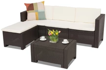 Sintetinio ratano poilsio baldai Colorado Relax rudos spalvos Bica