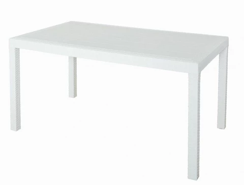 Sintetinio ratano poilsio baldų komplektas &quot;Colorado Relax Corner&quot; 4 baltos spalvos &quot;Bica&quot;