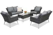 Sodo baldai Bilbao Coffee 6 Garden Point antracito spalvos