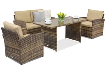 Sodo baldai Monaco Apetito 4 Garden Point rudi