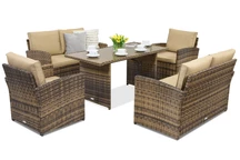 Sodo baldai Monaco Apetito 6 Garden Point rudi