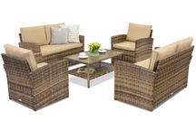 Sodo baldai Monaco Coffee 6 Garden Point rudi