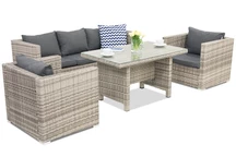 Sodo baldai iš technoratano Roma Apetito 5 Garden Point pilka