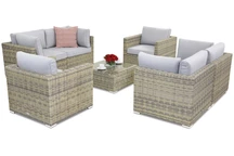 Sodo baldai iš technoratano Venice Coffee 6 Garden Point baldai pilka