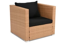 Garden Point firmos kėdė iš technoratano Roma medaus spalvos