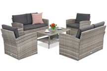 Sodo baldai Monaco Coffee 6 Garden Point šviesiai pilka