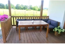 Brunėjus Apetito 5 Garden Point akacijų sodo baldai