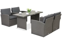 Lauko baldai Monaco Premium 4 Garden Point antracito spalvos