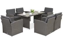 Lauko baldai Monaco Premium 6 Garden Point antracito spalvos