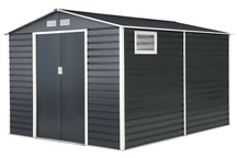 Antracito spalvos Store Boss metalinis įrankių namelis Malmo 2,8 x 3,2 m
